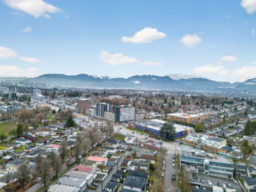 Aerial View of 5685 Killarney Street, Vancouver, BC