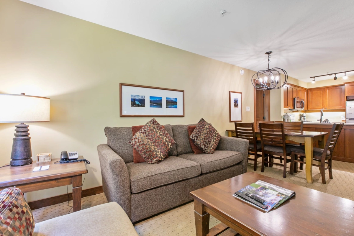 Living Room Photo of 310G2 4653 Blackcomb Way, Whistler, BC