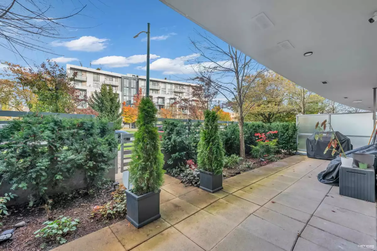 Outdoor Patio Photo of 107 5189 Cambie Street, Vancouver, BC