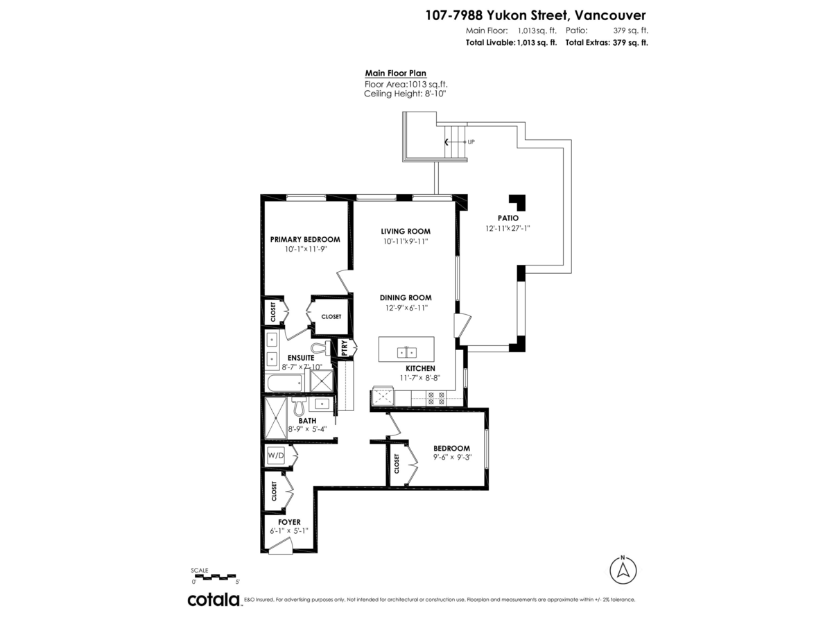 Front Yard Photo of 107 7988 Yukon Street, Vancouver, BC