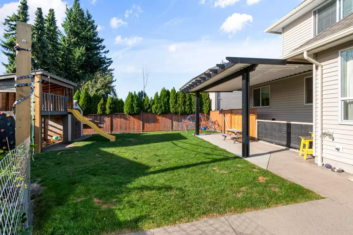 Aerial View of 45748 Safflower Crescent, Chilliwack, BC