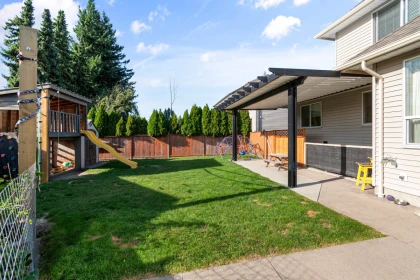 Aerial View of 45748 Safflower Crescent, Chilliwack, BC