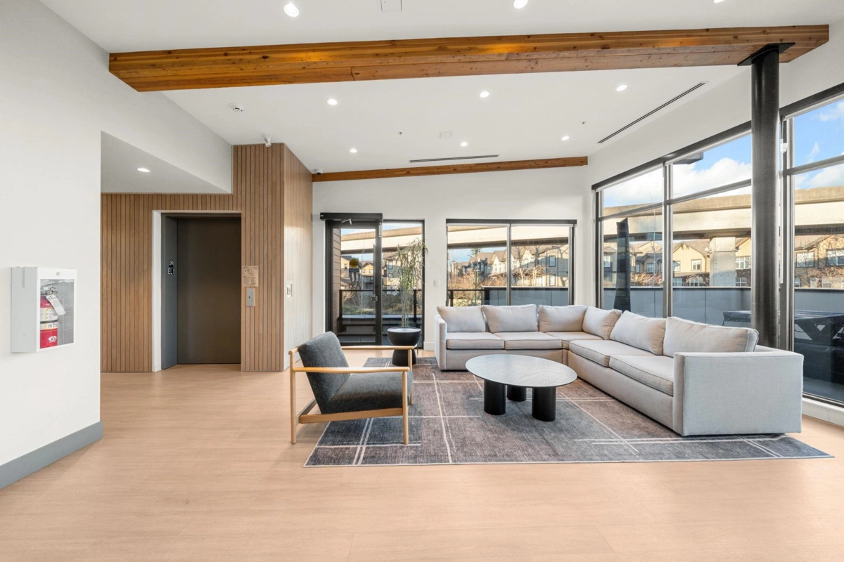 Aerial View of 312 6085 Irmin Street, Burnaby, BC