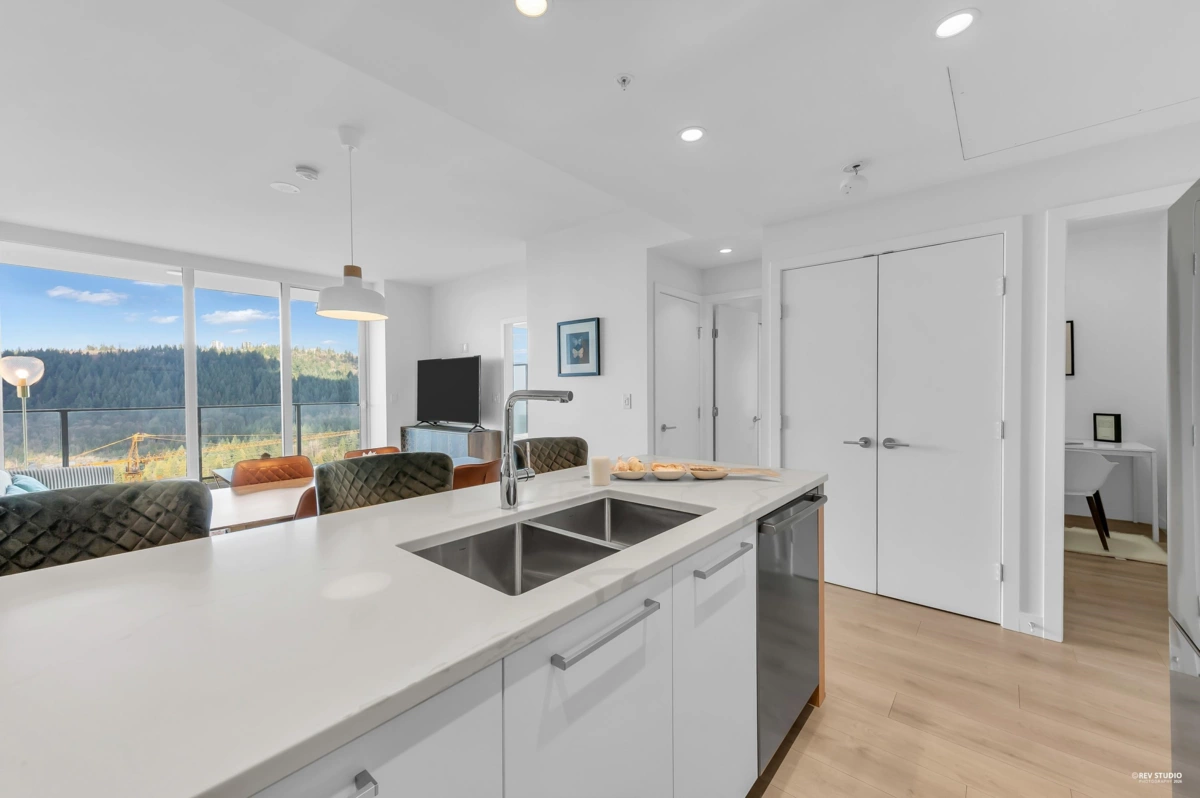 Exterior Rear Photo of 3502 567 Clarke Road, Coquitlam, BC