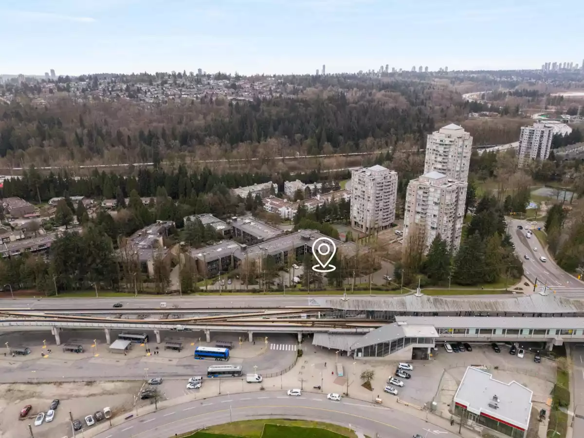 Aerial View of 227 9847 Manchester Drive, Burnaby, BC