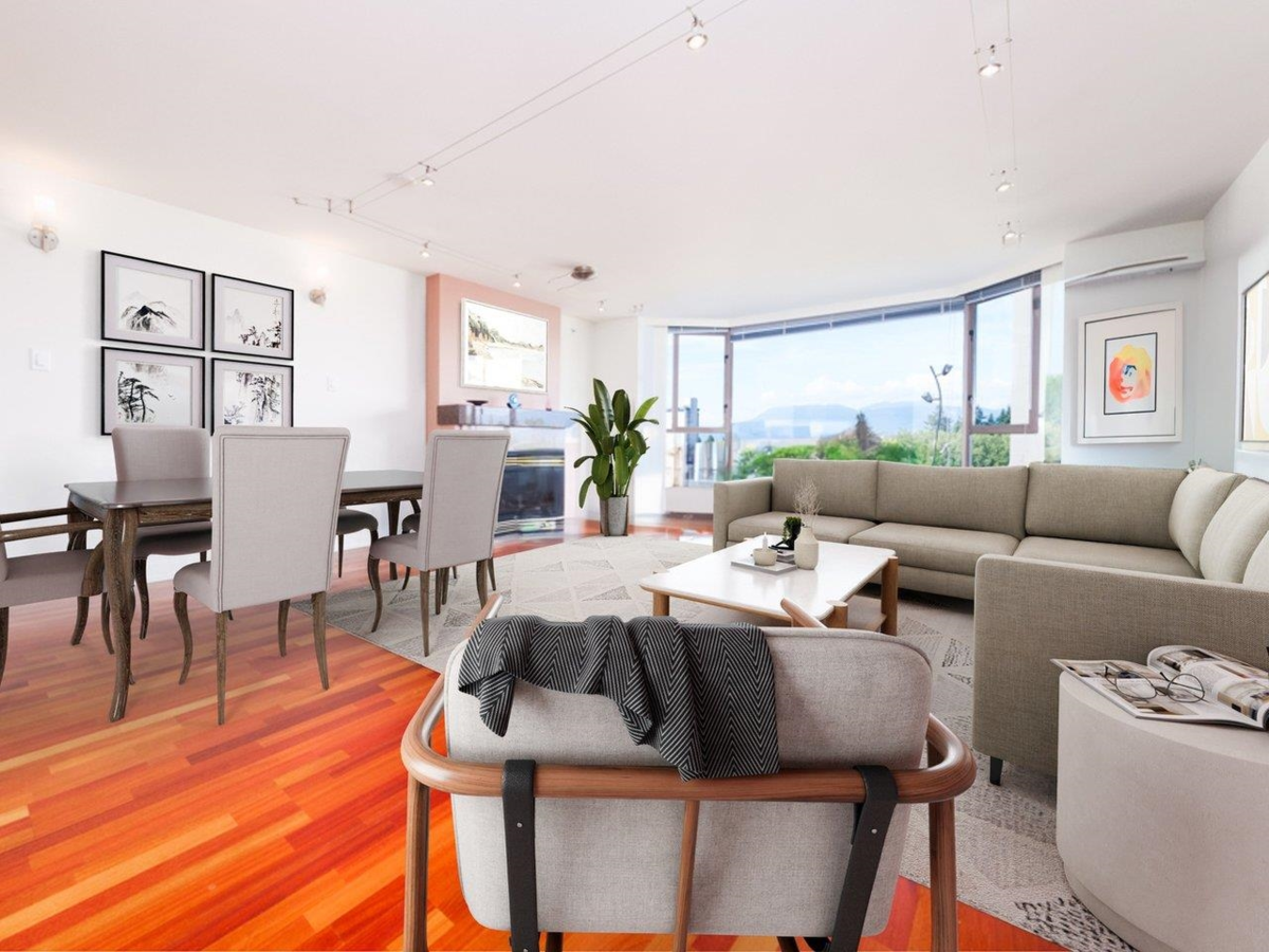 Living Room Photo of 802 2108 W 38th Avenue, Vancouver, BC