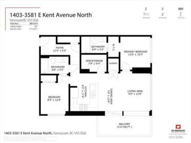 Laundry Room Photo of 1403 3581 E Kent Avenue North Avenue, Vancouver, BC