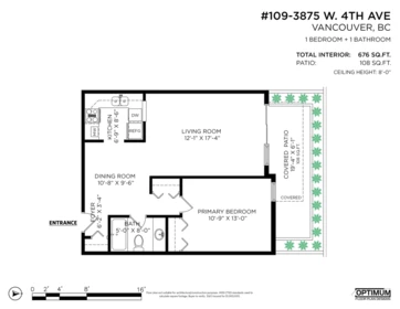 Aerial View of 109 3875 W 4th Avenue, Vancouver, BC