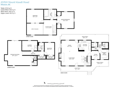 Aerial View of 20760 Mount Klaudt Road, Mission, BC