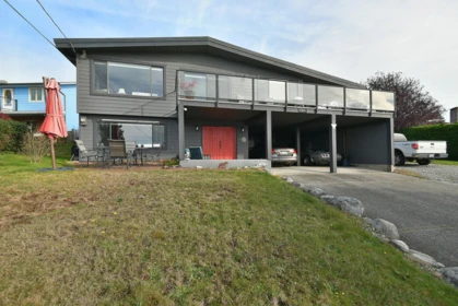 Aerial View of 4926 Laurel Avenue, Sechelt, BC