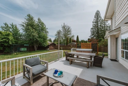Aerial View of 5656 Cook Place, Sechelt, BC