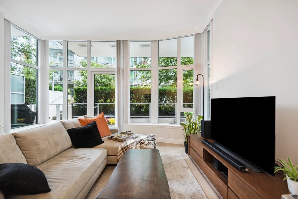 Family Room Photo of 112 185 Victory Ship Way, North Vancouver, BC