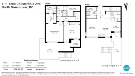 Garage Interior Photo of TH1 1288 Chesterfield Avenue, North Vancouver, BC