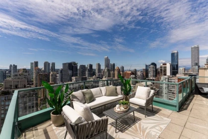 Outdoor Deck Photo of 3402 939 Homer Street, Vancouver, BC