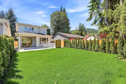 Aerial View of 3490 Church Street, North Vancouver, BC