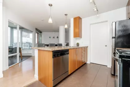 Kitchen Island Photo of 806 58 Keefer Place, Vancouver, BC