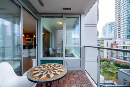 Outdoor Deck Photo of 806 58 Keefer Place, Vancouver, BC