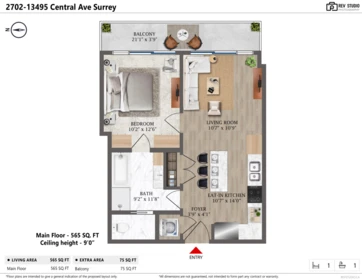 Laundry Room Photo of 2702 13495 Central Avenue, Surrey, BC