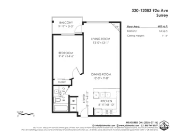 Exterior Rear Photo of 320 12083 92a Avenue, Surrey, BC