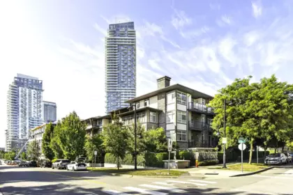 Exterior Rear Photo of 109 617 Smith Avenue, Coquitlam, BC
