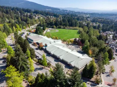 Aerial View of 2909 Meadowvista Place, Coquitlam, BC