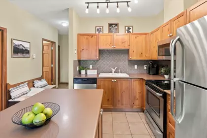 Kitchen Photo of 103 3300 Ptarmigan Place, Whistler, BC