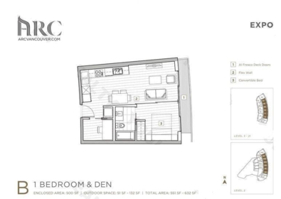 Office / Den Photo of 612 89 Nelson Street, Vancouver, BC