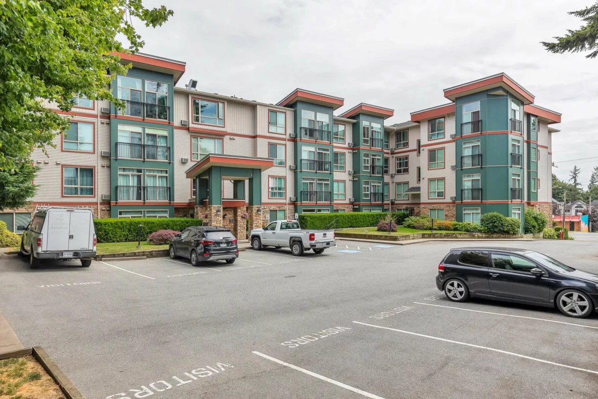 Exterior Rear Photo of 207 33485 South Fraser Way, Abbotsford, BC