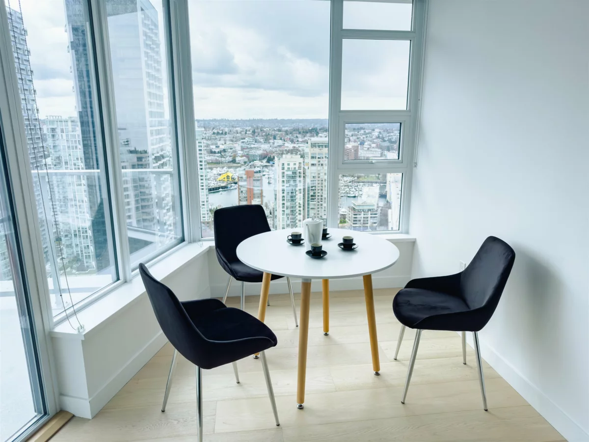 Dining Area Photo of 2911 1289 Hornby Street, Vancouver, BC
