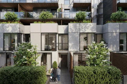 Front exterior of TH2 263 W 49th Avenue, Vancouver, BC