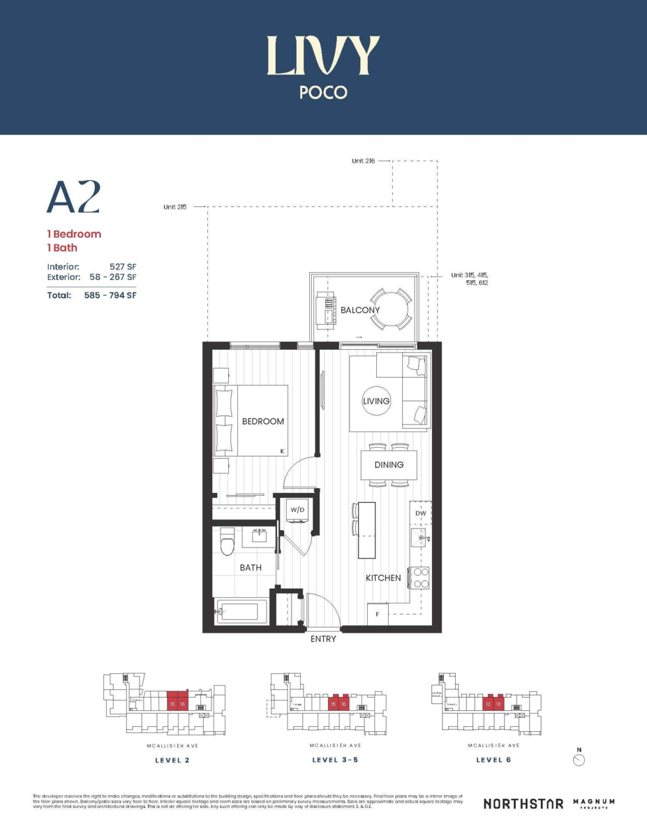 Exterior Rear Photo of 216 2245 Mcallister Avenue, Port Coquitlam, BC