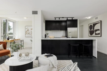 Kitchen Island Photo of 608 1009 Harwood Street, Vancouver, BC