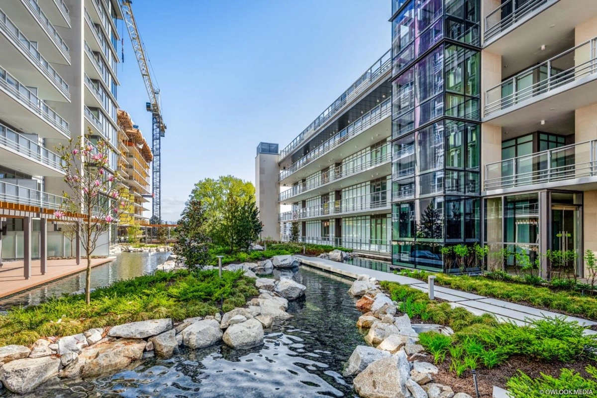 Aerial View of 105 6622 Pearson Way, Richmond, BC