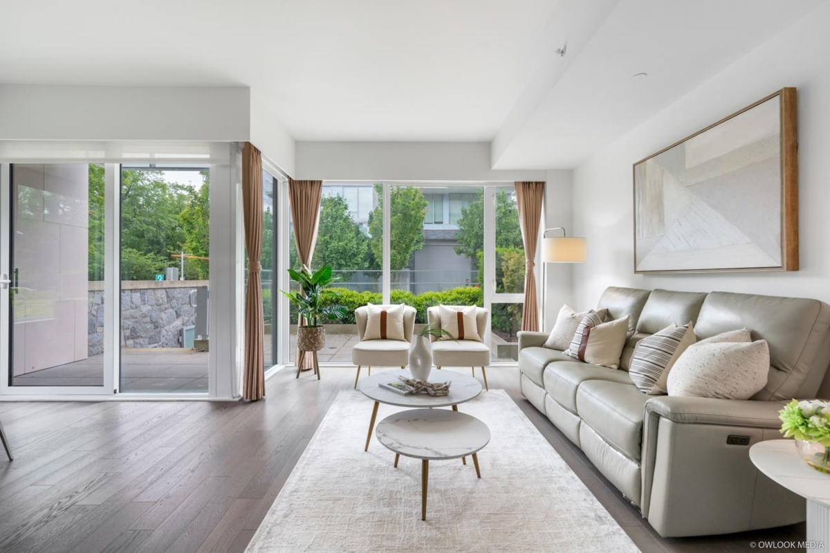 Exterior Rear Photo of 105 6622 Pearson Way, Richmond, BC