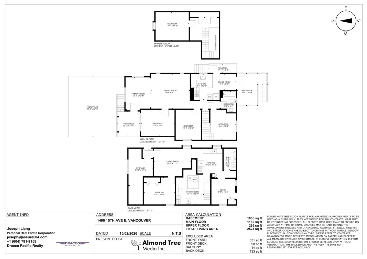 Office / Den Photo of 1490 E 15th Avenue, Vancouver, BC