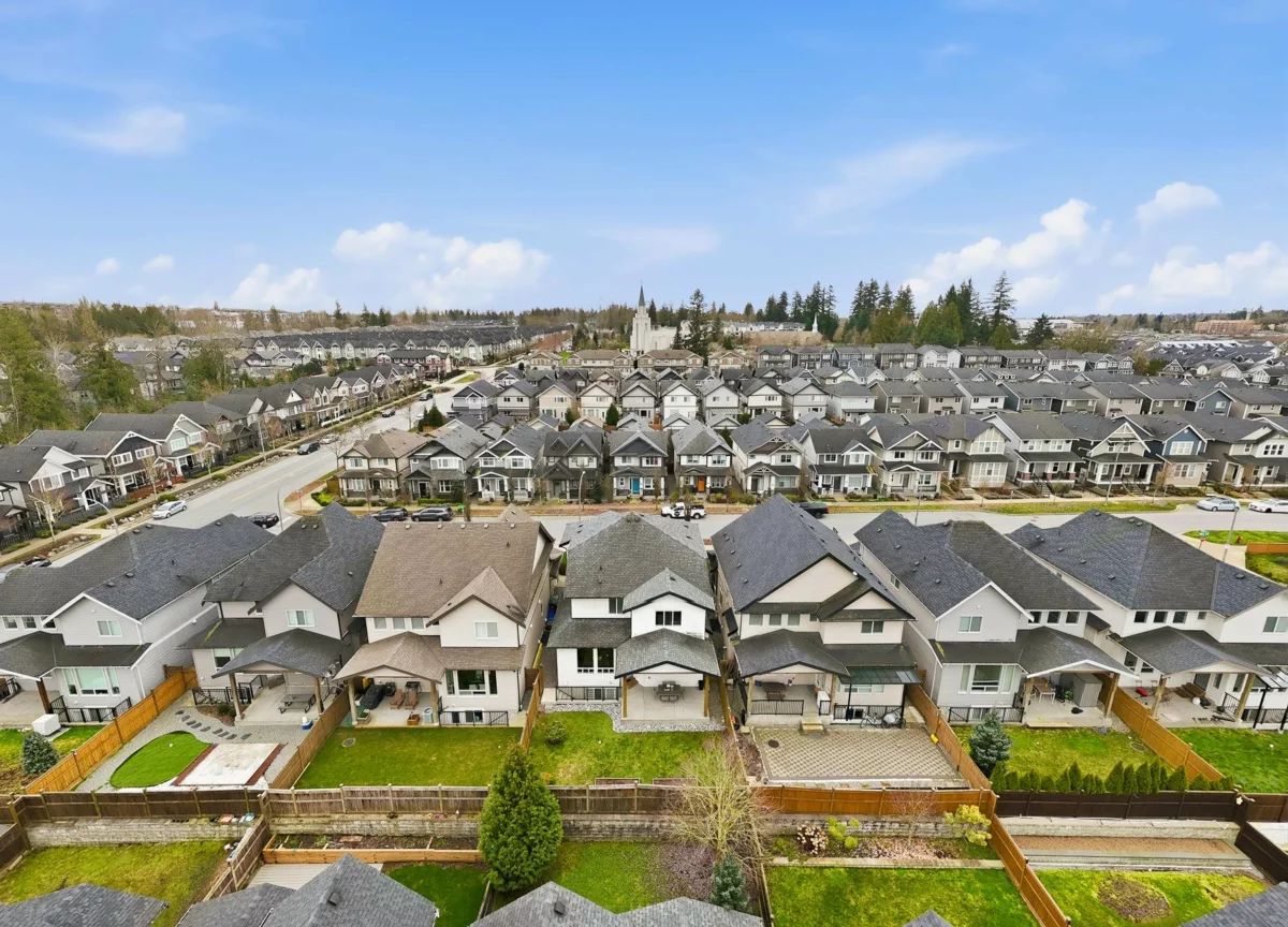 Aerial View of 20369 82b Avenue, Langley, BC
