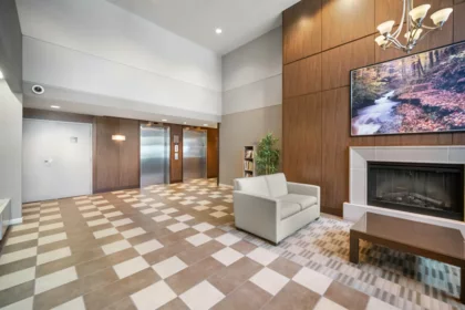 Basement Recreation Room Photo of 409 9232 University Crescent, Burnaby, BC