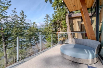 Aerial View of 6101 -6099 Coracle Drive, Sechelt, BC