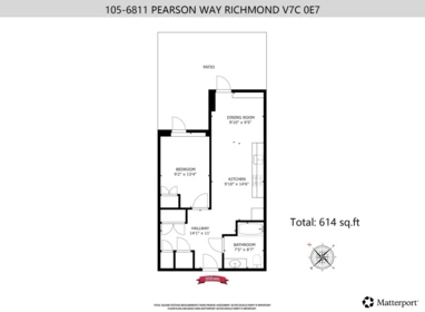 Hallway Photo of 105 6811 Pearson Way, Richmond, BC