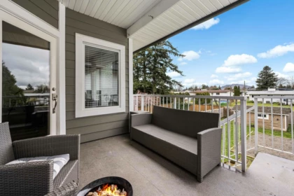 Aerial View of B 9279 Carleton Street, Chilliwack, BC