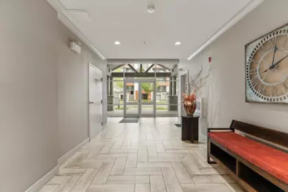 Aerial View of 306 45630 Spadina Avenue, Chilliwack, BC