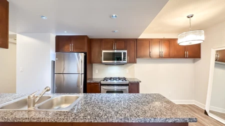 Kitchen Island Photo of 403 3811 Hastings Street, Burnaby, BC