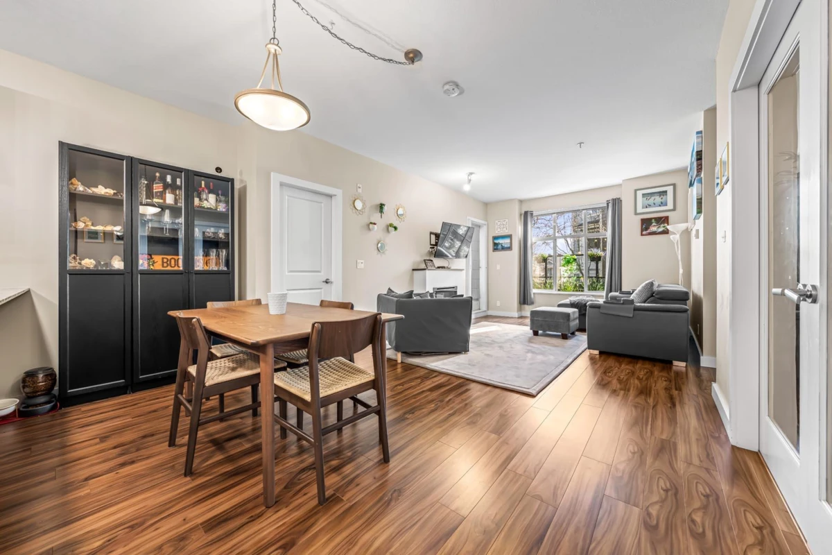 Living Room Photo of 102 250 Francis Way, New Westminster, BC
