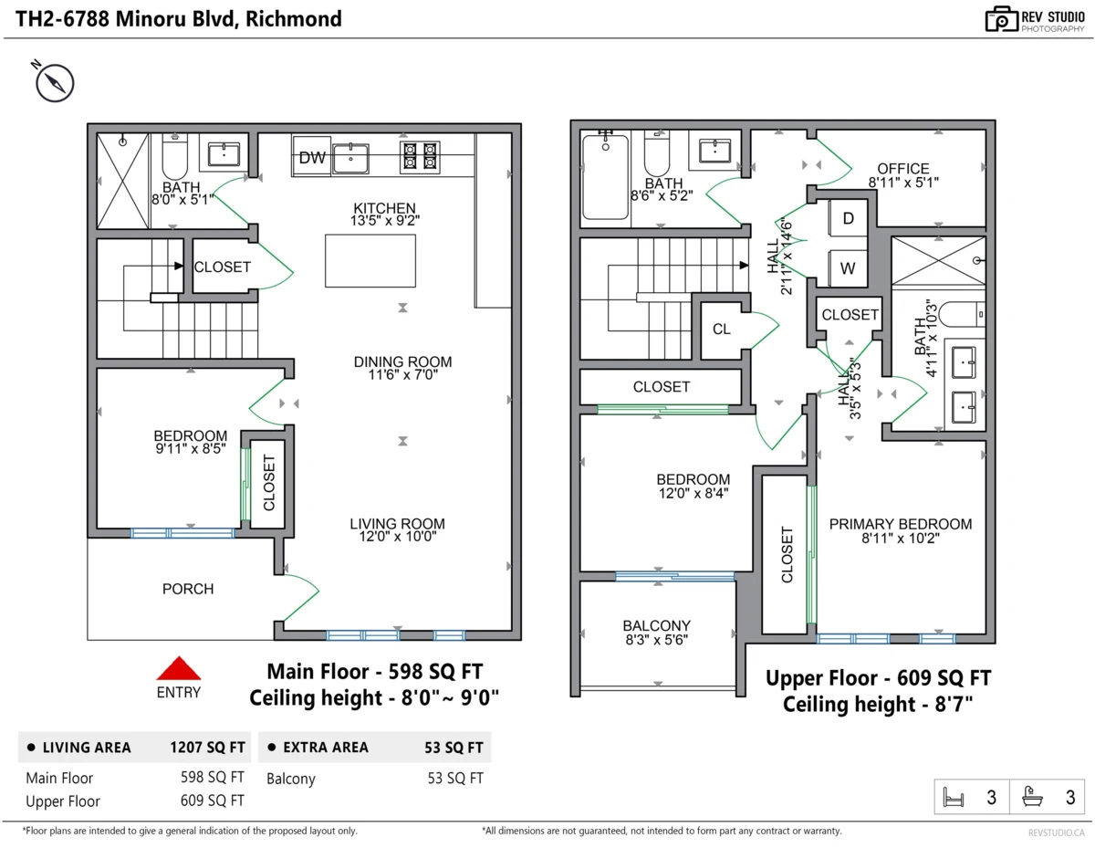Exterior Rear Photo of TH2 6788 Minoru Boulevard, Richmond, BC