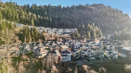Aerial View of 47458 Wittenberg Place, Chilliwack, BC