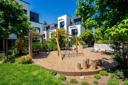 Aerial View of 805 606 Foster Avenue, Coquitlam, BC