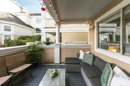 Outdoor Deck Photo of 111 6820 Rumble Street, Burnaby, BC