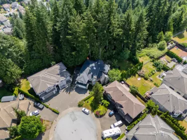 Aerial View of 3170 Hallam Court, Coquitlam, BC