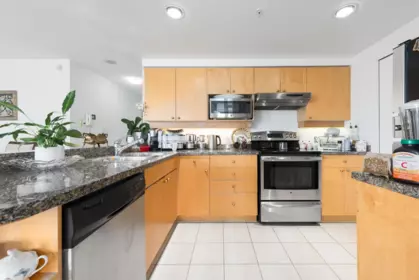 Kitchen Island Photo of 1201 1228 Marinaside Crescent, Vancouver, BC