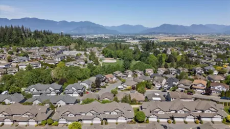 Aerial View of 85 46360 Valleyview Road, Chilliwack, BC